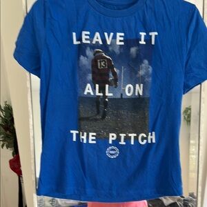 GAP Blue Short Sleeve Tee with Motivational Message